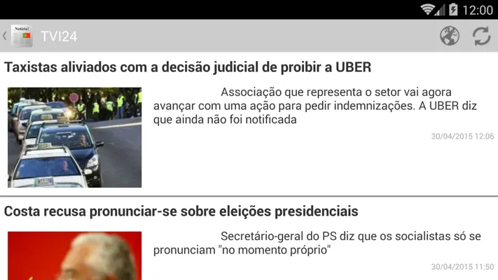 Jornais de Portugal android App screenshot 0