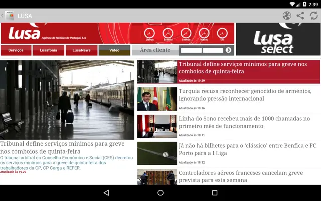 Jornais de Portugal android App screenshot 7